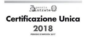 Avviso Certificazione Unica (Cu)