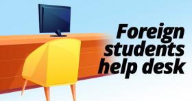 Foreign students help desk