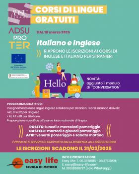 corsi lingue marzo 25