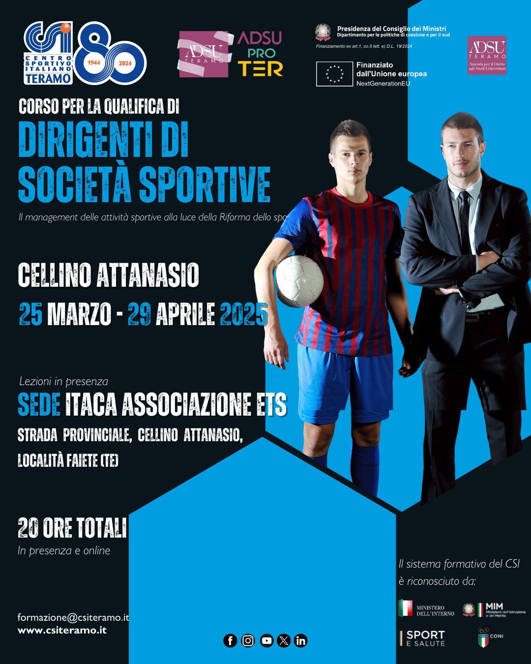dirigenti sport 2025