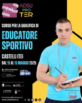 corso educatore sportivo mag 2025