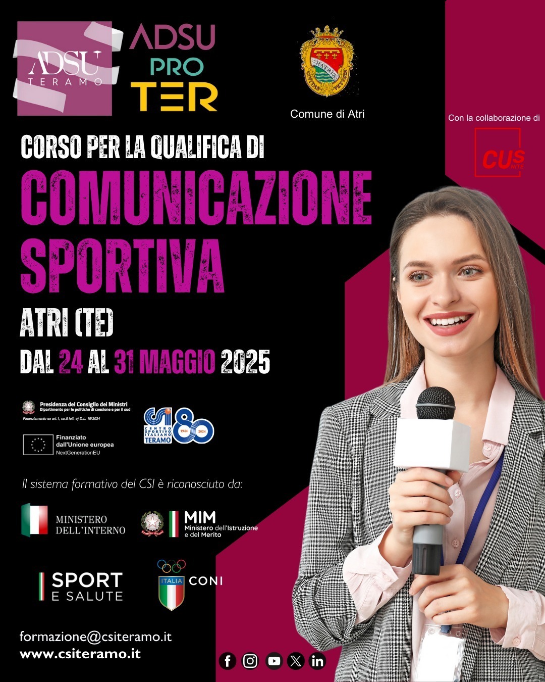 comunicazione sportiva corso maggio 2025